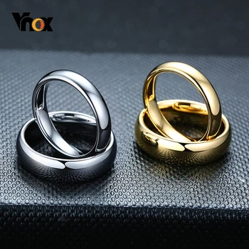 Vnox Anti Scratch Tungsten Inele de Nunta pentru Femei, Bărbați Simplu Clasic de verighete pentru Cupluri de Bază de Bijuterii