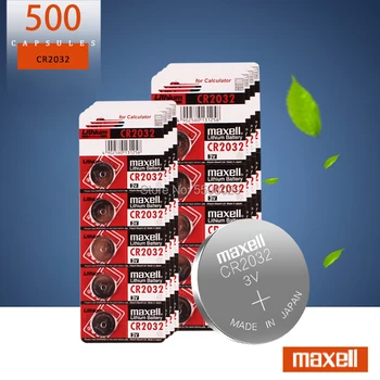 500pcs de brand nou baterie pentru maxell cr2032 3v butonul de celule monedă baterii pentru ceas calculator cr 2032 Pentru Jucării Ceasuri