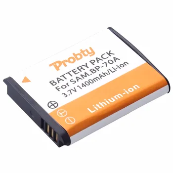 Probty 2x BP-70A BP70A Baterii +dual charger pentru Samsung ES65 ES67 PL100 PL101 PL120 PL121 SL50 SL600 SL605 SL630 TL105 TL110