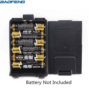 Baofeng UV-5R Caz Baterie AAA sau AA Shell Negru Pentru FM Emisie-recepție Walkie Talkie Baofeng DM-5R UV-5R UV-5RA UV-5RE Plus Seria