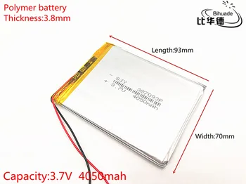 10buc 3.7 V 4050mah polimer litiu-ion baterie Li-ion baterie pentru tableta pc de 7 inch MP3 MP4