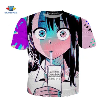 Noutatea 3D Imprimate t-shirt Anime Fata Nagatoro Casual tricou barbati haine harajuku grafic T-shirt Mens tricou Femei